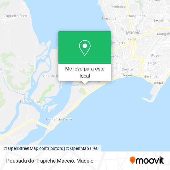 Pousada do Trapiche Maceió mapa