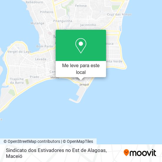 Sindicato dos Estivadores no Est de Alagoas mapa