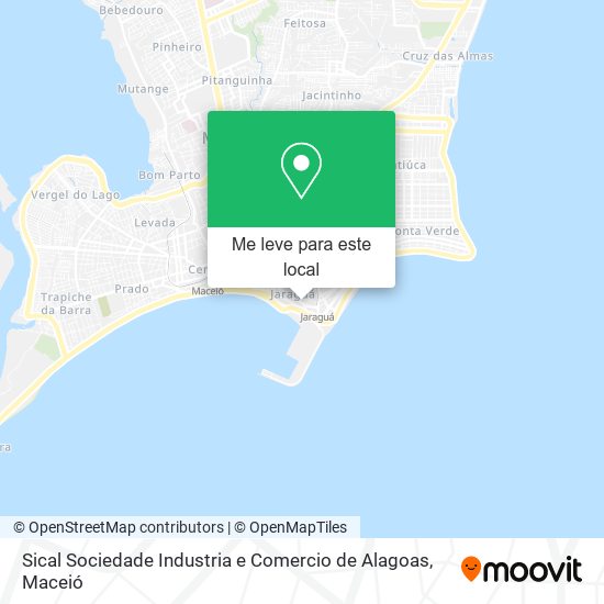 Sical Sociedade Industria e Comercio de Alagoas mapa