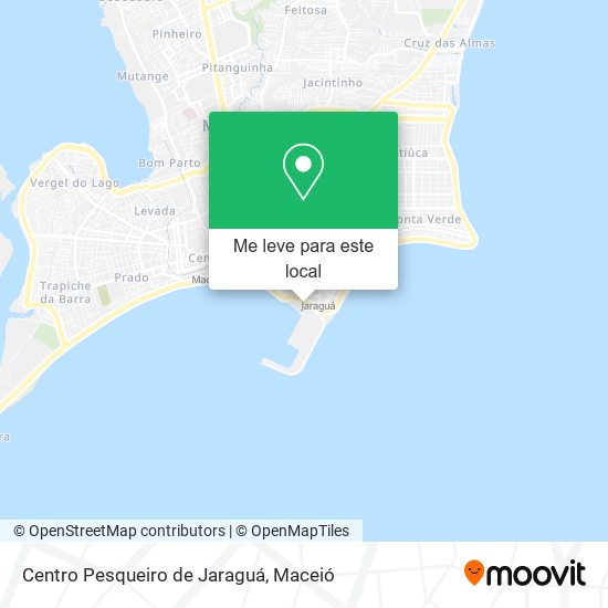 Centro Pesqueiro de Jaraguá mapa