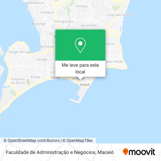 Faculdade de Administração e Negócios mapa