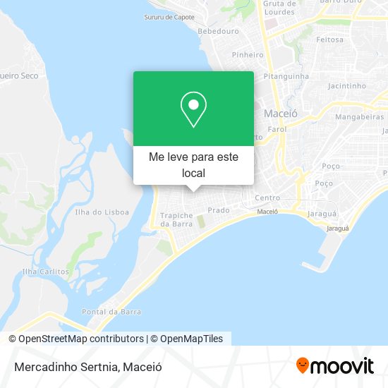 Mercadinho Sertnia mapa