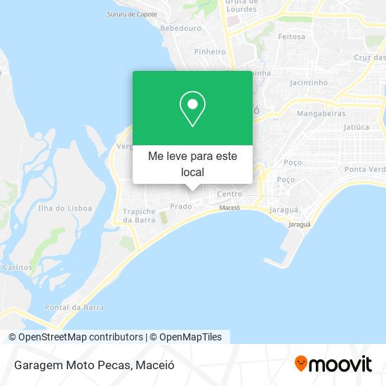 Garagem Moto Pecas mapa