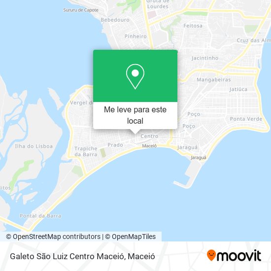 Galeto São Luiz Centro Maceió mapa