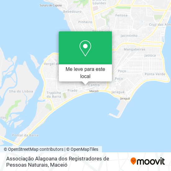 Associação Alagoana dos Registradores de Pessoas Naturais mapa