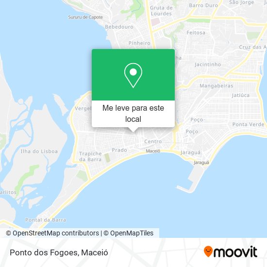 Ponto dos Fogoes mapa