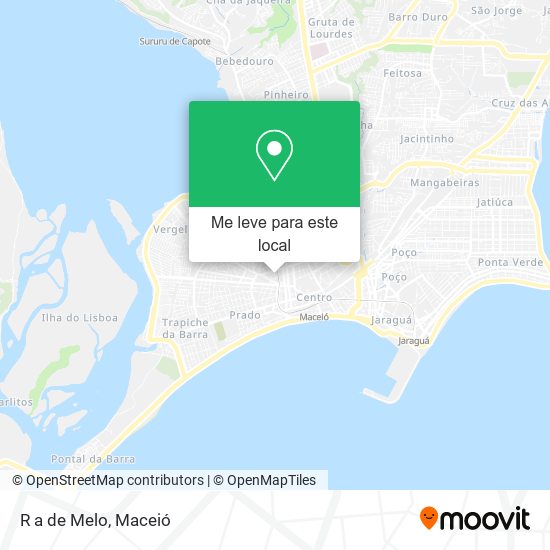 R a de Melo mapa