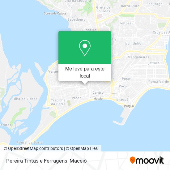 Pereira Tintas e Ferragens mapa