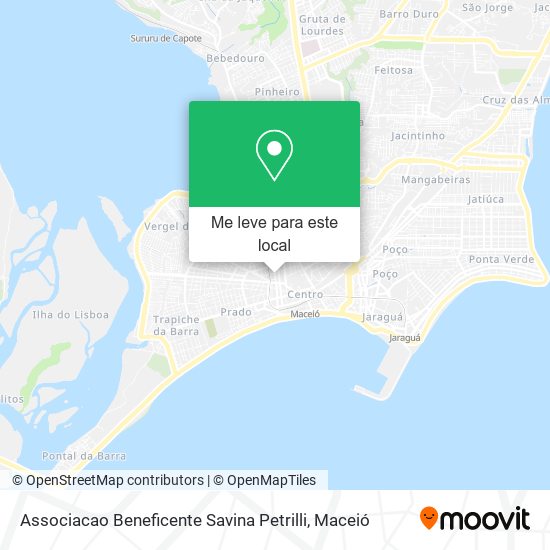 Associacao Beneficente Savina Petrilli mapa