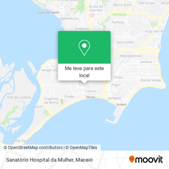 Sanatório Hospital da Mulher mapa