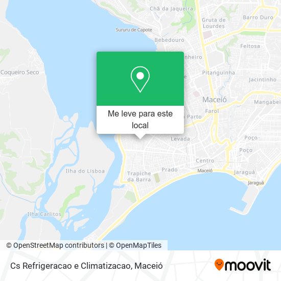 Cs Refrigeracao e Climatizacao mapa