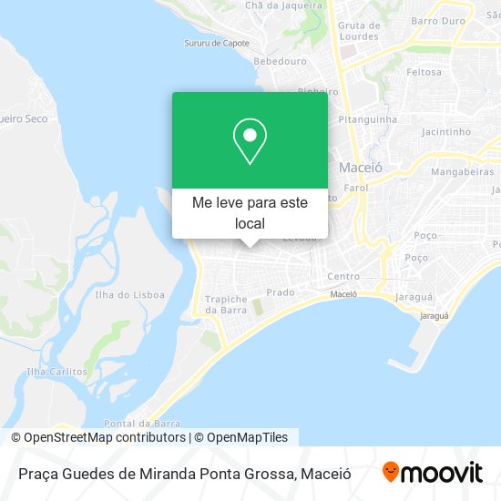 Praça Guedes de Miranda Ponta Grossa mapa