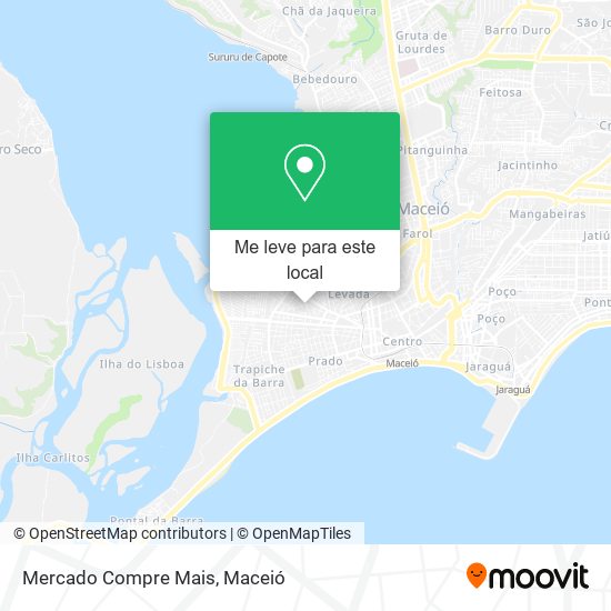 Mercado Compre Mais mapa