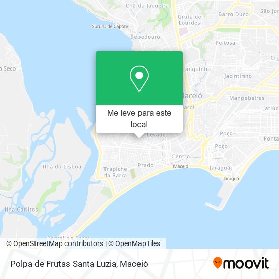 Polpa de Frutas Santa Luzia mapa