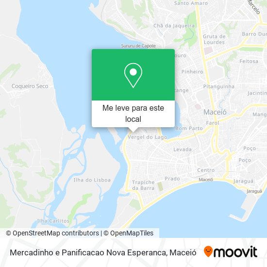 Mercadinho e Panificacao Nova Esperanca mapa