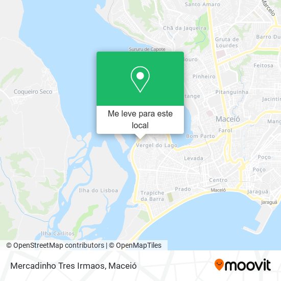 Mercadinho Tres Irmaos mapa