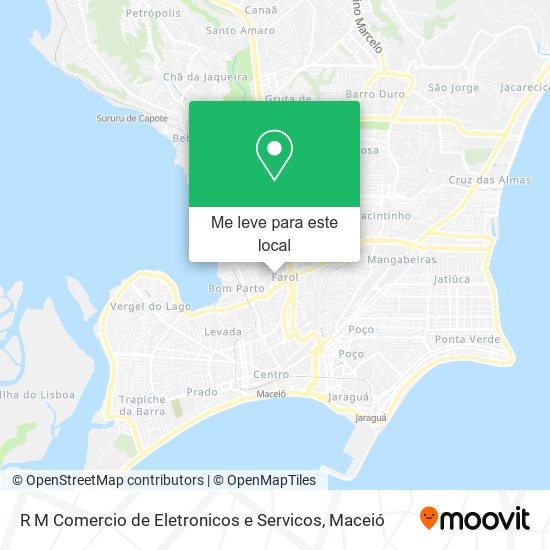 R M Comercio de Eletronicos e Servicos mapa