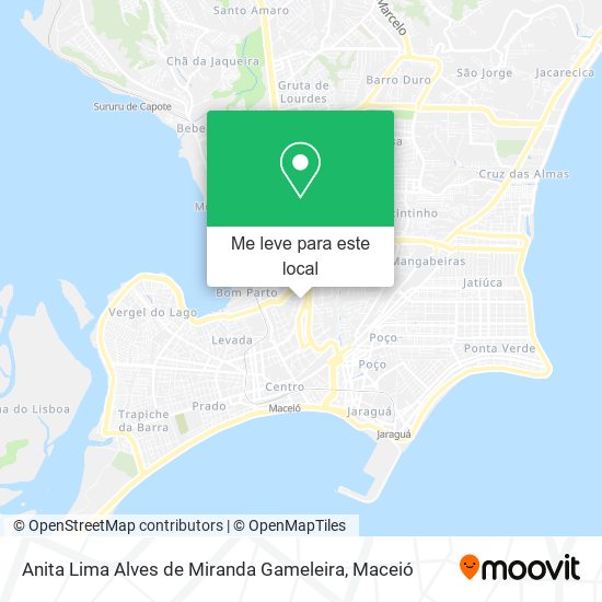 Anita Lima Alves de Miranda Gameleira mapa