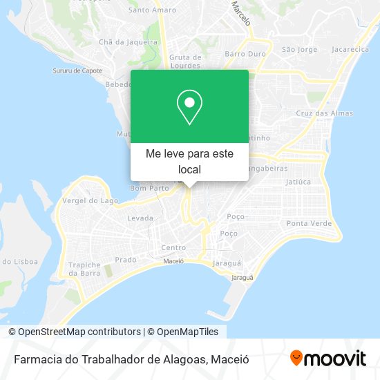 Farmacia do Trabalhador de Alagoas mapa