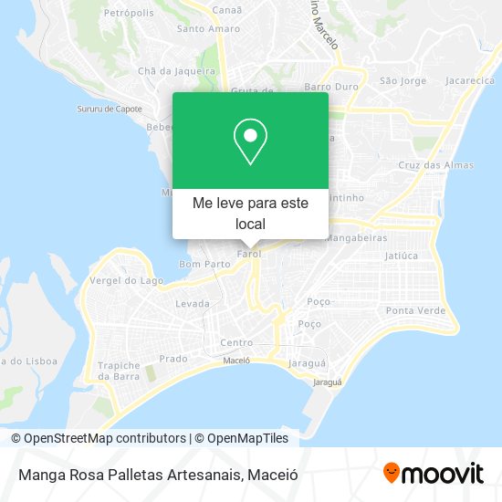 Manga Rosa Palletas Artesanais mapa