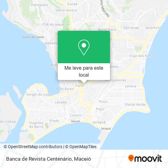 Banca de Revista Centenário mapa