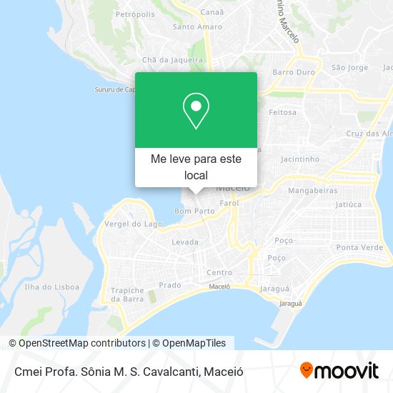 Cmei Profa. Sônia M. S. Cavalcanti mapa