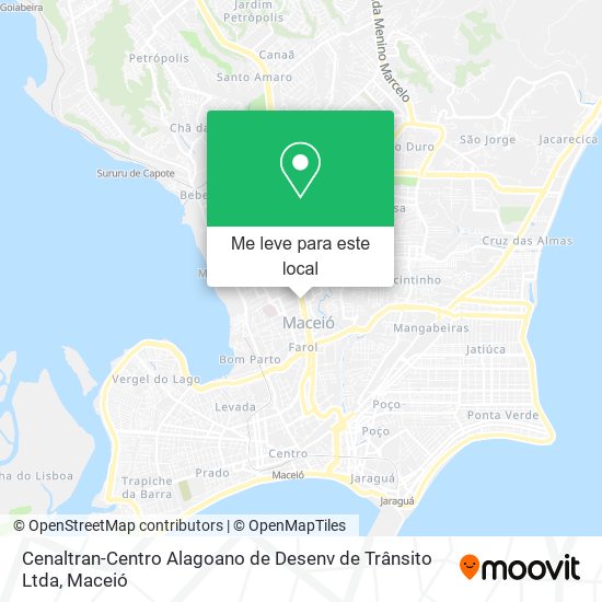 Cenaltran-Centro Alagoano de Desenv de Trânsito Ltda mapa