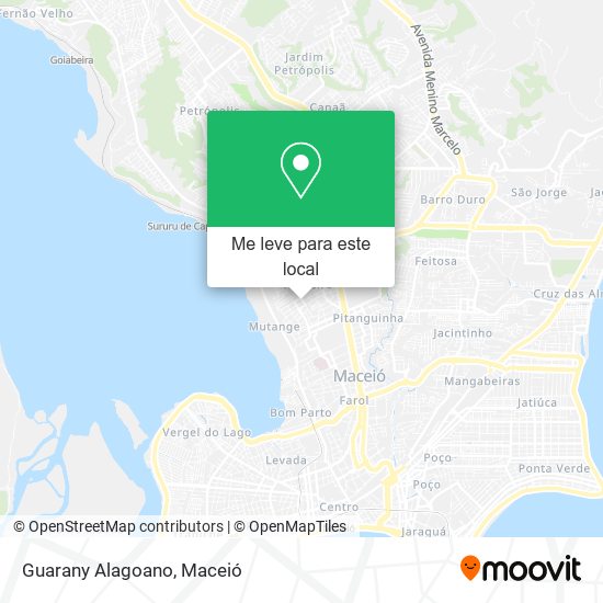 Guarany Alagoano mapa