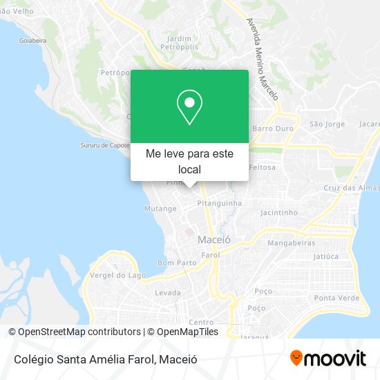 Colégio Santa Amélia Farol mapa