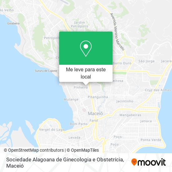 Sociedade Alagoana de Ginecologia e Obstetrícia mapa