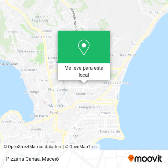 Pizzaria Canaa mapa