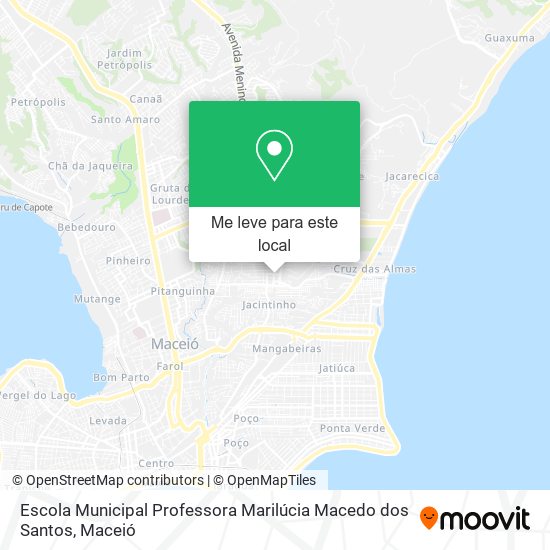 Escola Municipal Professora Marilúcia Macedo dos Santos mapa