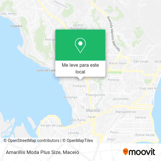 Amarillis Moda Plus Size mapa