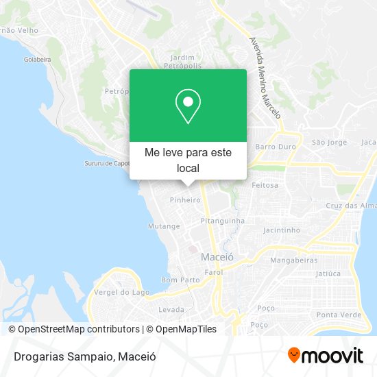 Drogarias Sampaio mapa