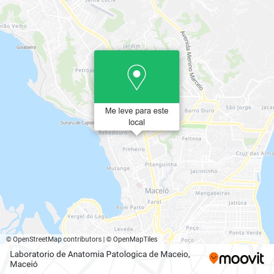 Laboratorio de Anatomia Patologica de Maceio mapa