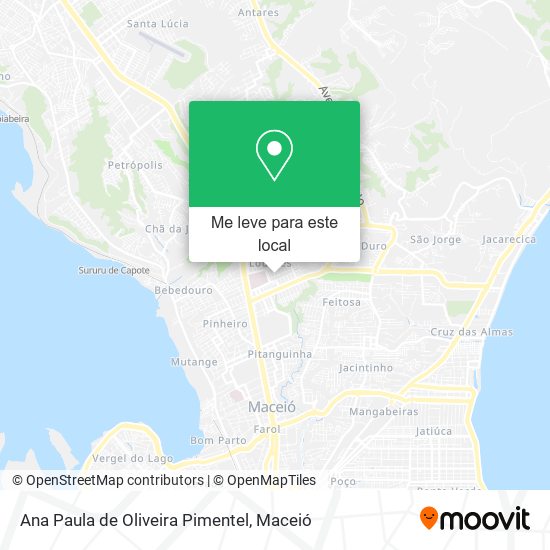 Ana Paula de Oliveira Pimentel mapa