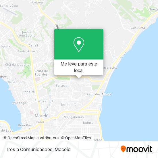 Três a Comunicacoes mapa