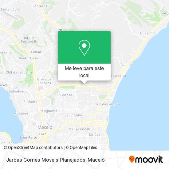 Jarbas Gomes Moveis Planejados mapa