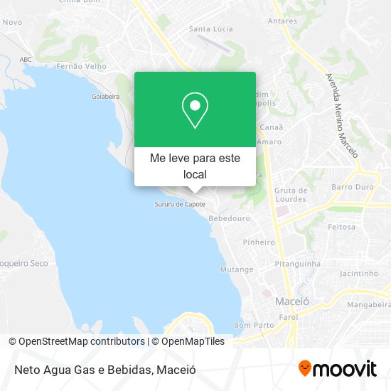 Neto Agua Gas e Bebidas mapa