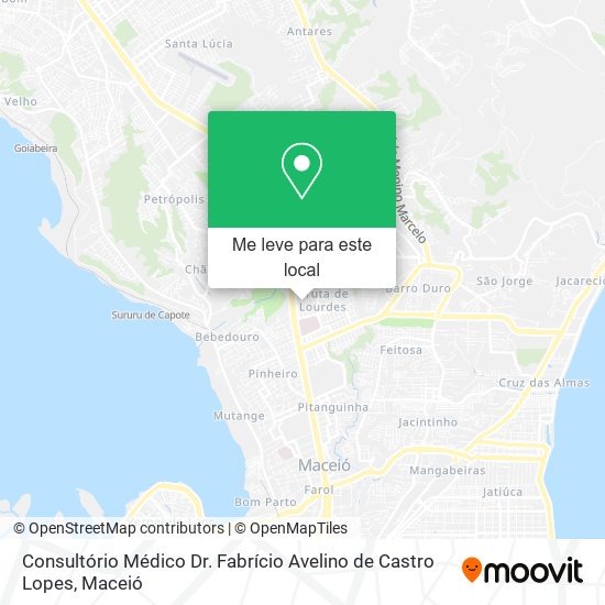 Consultório Médico Dr. Fabrício Avelino de Castro Lopes mapa