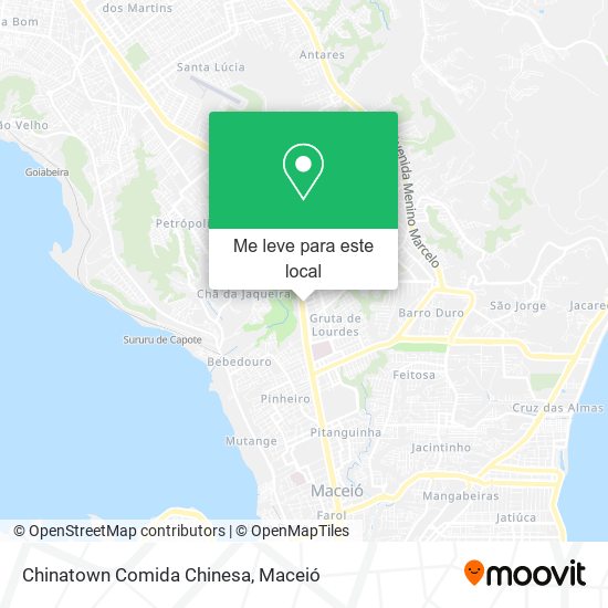 Chinatown Comida Chinesa mapa