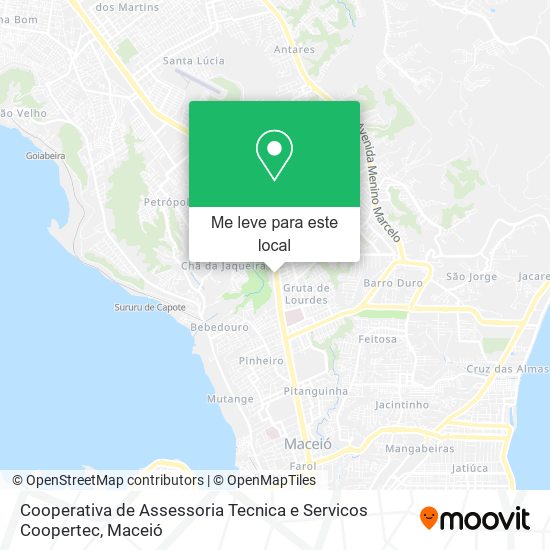 Cooperativa de Assessoria Tecnica e Servicos Coopertec mapa