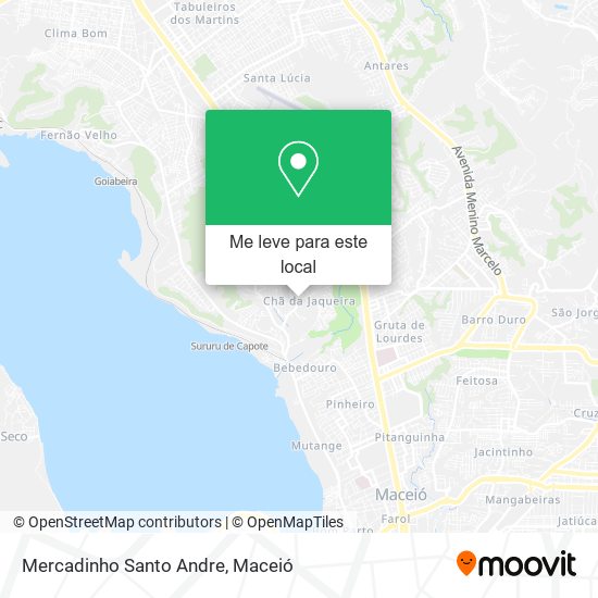 Mercadinho Santo Andre mapa