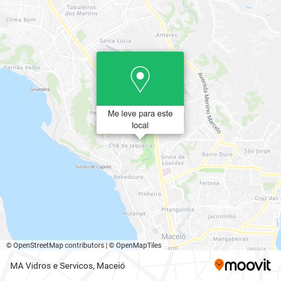 MA Vidros e Servicos mapa