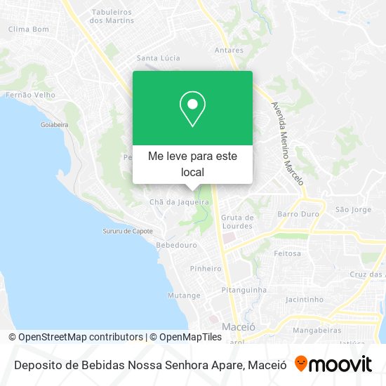 Deposito de Bebidas Nossa Senhora Apare mapa