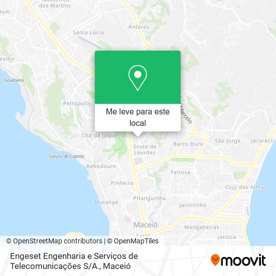 Engeset Engenharia e Serviços de Telecomunicações S / A. mapa