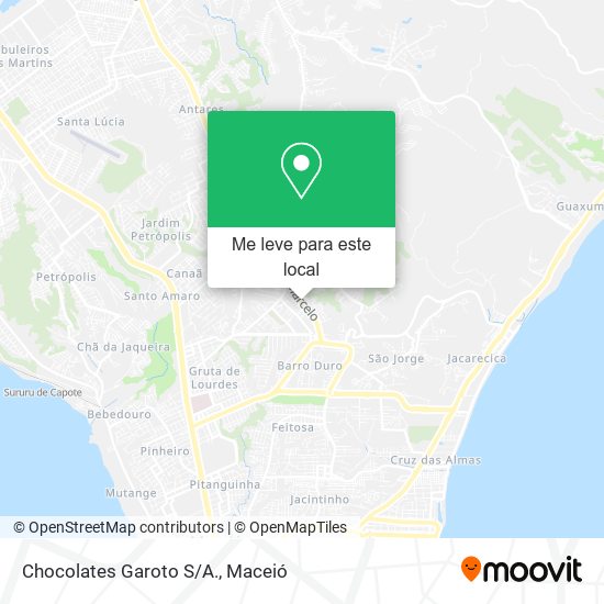 Chocolates Garoto S/A. mapa