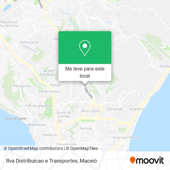 Rva Distribuicao e Transportes mapa