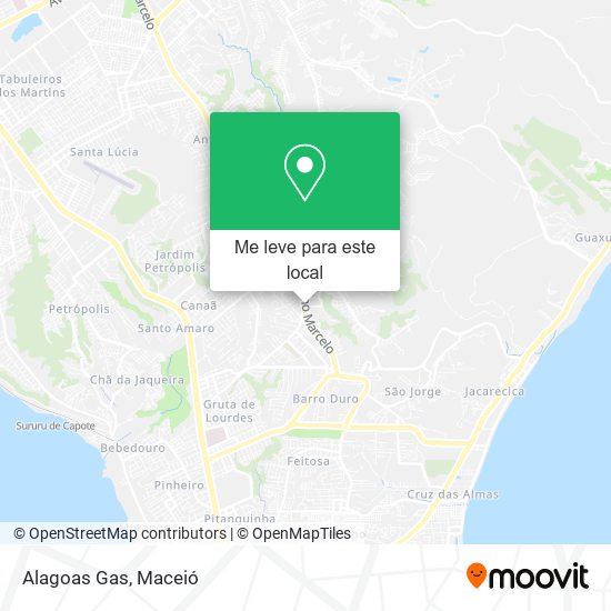 Alagoas Gas mapa