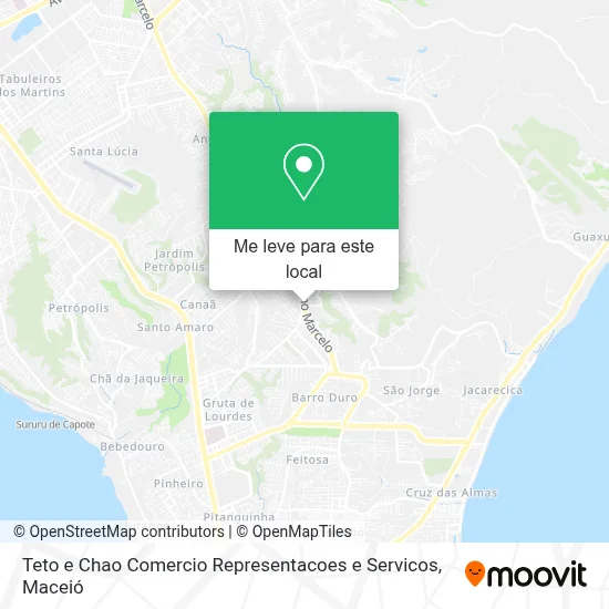 Teto e Chao Comercio Representacoes e Servicos mapa